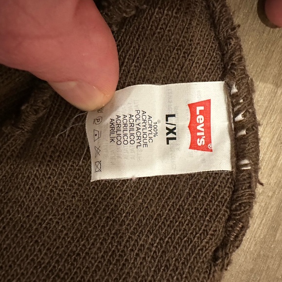 Levi's Brown Knit Beanie - Picture 2 of 2